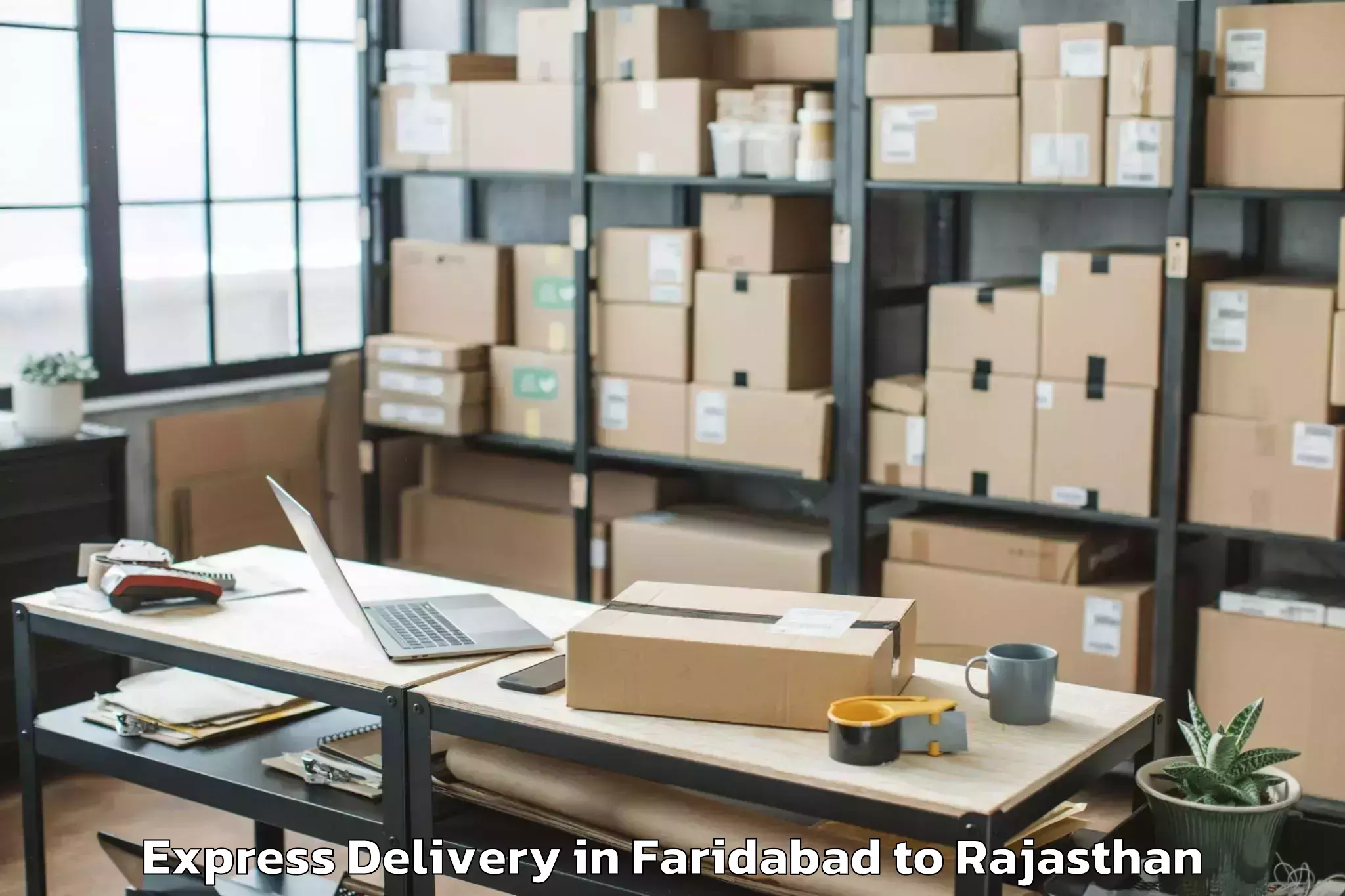 Comprehensive Faridabad to Ansal Royal Plaza Mall Express Delivery